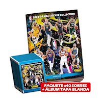 NBA, 1 album tapa blanda + 2 paquetes